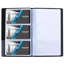5 out of 5 stars. Buy Maxgear Business Card Organizer Business Card Holder Book Portable Business Card Binder File Sleeve Storage Business Card Holders Name Card Holder For Men Women Capacity 240 Cards Black Online In