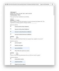 A01v Introduction To Accounting Exam 2 Answers Attempt 2 Ashworth Accounting Exam Exam Chart Of Accounts