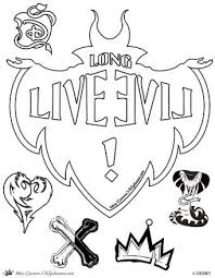 The saga of good versus evil continues as the vks mal (dove cameron), evie (sofia carson), carlos (cameron boyce) and jay (booboo stewart) return to the isle of the lost to recruit a new batch of villainous offspring to join them at auradon prep in descendants 3. Cute Descendants Coloring Sheets