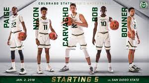 Colorado State College Hoops College Basketball Photo