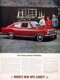 1966 Buick Opel Kadett Sport Coupe Vintage Ad Buick New Opel Oldtimer