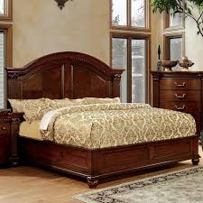 Modern & best bed headboard designs in india: Fleur De Lis Living Raul Wooden Headboard Pannel Bed Wayfair Ca