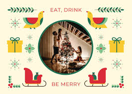 Size the graphic, stretch to make larger or smaller, then center it on the page or envelope. Free Printable Customizable Holiday Card Templates Canva
