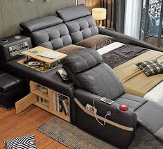 Improve the quality of your downtime with this breathable and comfortable sleeping chair. This All In One Smart Bed Has An Integrated Recliner And Air Filtration System