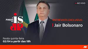 No mesmo dia ele foi ver se poderia trabalhar com os anões. Os Pingos Nos Is Exclusiva Com Jair Bolsonaro 02 04 2020 Youtube