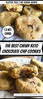 Chewy Keto Chocolate Chip Cookies Recipe Keto Dessert Recipes Keto Chocolate Chips Keto Cookie Recipes
