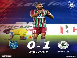 30' | a great long ball for roy krishna on the left and he makes a couple of turns and takes his shot at goal. Isl 7 Atk Mohun Bagan Get Off To Winning Start Defeat Kerala Blasters 1 0