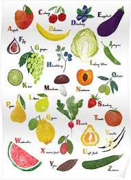 Pin By Saori Ohkuni On Fruit Flash Cards Alphabet Art Print Fruits And Vegetables Fruit