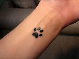 More images for small leopard print tattoos » Silhouette Leopard Paw Print Tattoo Design For Wrist
