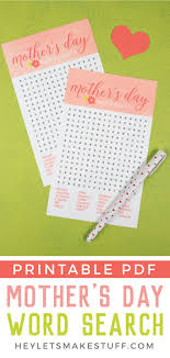 Download Free Printable Mother S Day Word Search Fun Games For Mom