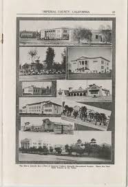 Imperial Valley Schools 1920 Imperial County Valley The Valley