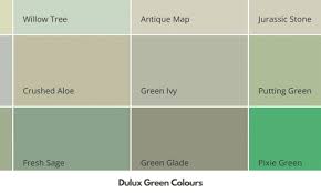 Dulux Green Colour Chart