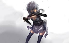 With the usual image of armies and wars, seeing pictures of girls with. 47 Anime Gun Wallpaper On Wallpapersafari