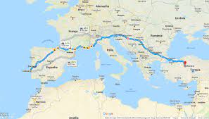 Distância entre as cidades londres, inglaterra e madri, espanha pertencentes ao continente europeu. Mapas Com Distancias Entre Portugal E As Capitais Europeias