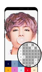 Download Updated Bts Pixel Art Kpop Coloring By Number Android App Download 2021