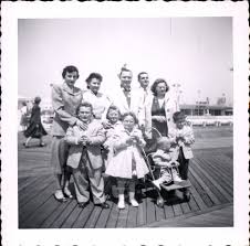Black And White Family Photos Old Family On Jersey Shore Beach Boardwalk Vintage Photo Children Black White Photo Snapshot Old Photo Found Photo Long Branch Nj Vintage Photos Beach Boardwalk Vintage Photography