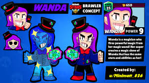 Brawl stats aims to help you win in brawl stars with accurate statistics and tips. Idea Oc Brawl Stars Brawler Concept Wanda The Witch Turned Magician With Cloning Abilities Brawlstars