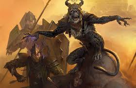 Rakshasa Homme Chat Illustration Monstre