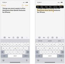 Awesome New Quick Gestures For Iphone In Ios 13