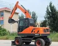 8ton Mini Wheel Excavator for Sale 7t 8t 9t 10t 7 Ton ...