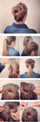 Look at 10 hairstyles that do only 1 minute. 50 Incredibly Easy Hairstyles For School To Save You Time Hair Motive Hair Motive