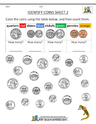 Worksheets are customizable and randomly generated. Money Worksheets For Kids Identify Coins 2 Gif 800 1035 Kindergarten Money Worksheets Money Worksheets Money Kindergarten