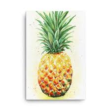 Pineapple Painting Pineapple Art Tropical Paintings Pineapple Art Prints Pineapples Tropical Home Decor Pineapple Painting Pineapple Art Tropical Painting