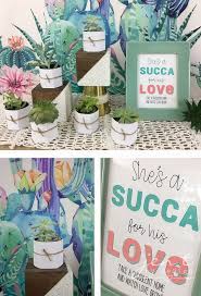 Succulent Bridal Shower Ideas Jen T By Design Couples Bridal Shower Boho Bridal Shower Bridal Shower Theme