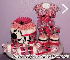 Table Centerpieces Shower Favors Hot Pink Zebra Baby Shower Decorations
