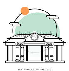 Rumah adat javanese people culture sundanese people png. Shutterstock Puzzlepix