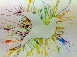 Yedde Blow Painting Blow Painting Art Blow Paint Painting