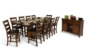 12pc Pub Style Dining Room Set 10 Chairs One Table One Buffet For My Future Formal Living Room Bob S Discount Furniture Bobs Furniture Furniture