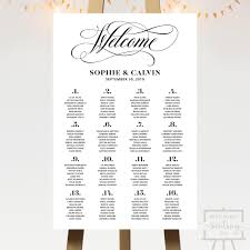 Welcome Script Wedding Seating Chart