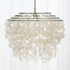 Teardrops Capiz Chandelier Reviews Cb2 Capiz Chandelier Shell Chandelier Capiz Shell Chandelier