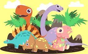 Gambar kartun dinosaurus untuk mewarnai. Pin Di Kumpulan Kartun