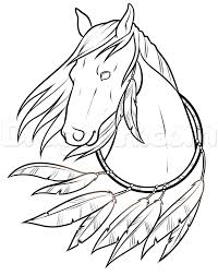 Native American Horse Drawing Lesson Step 9 1 000000190338 5 Png 801 1011 Native American Drawing Native American Horses Horse Drawings