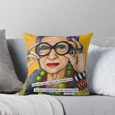 Iris Apfel Pillows & Cushions for Sale