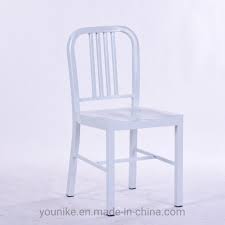 Family and guests both enjoy this kind of seating. China Modern Furniture Dining Chair Tolix Chair Vintage Metal Navy Chair White China Navy Chair Metal Chair