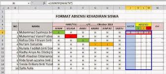 Uploaded by admin on december 6, 2020 at 1:40 pm Membuat Rekap Kehadiran Siswa Otomatis Pada Excel Belajar Office