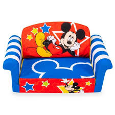 Marshmallow Furniture Mickey Mouse Stars Kids 2 In 1 Flip Open Foam Sofa Target