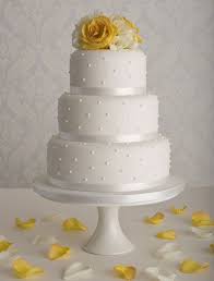 How to stack a tier cake. 3 Tier Wedding Cake Round With Pearl Accents With A Topper Of Your Choice And Your Color Ribbon On A Woo Simple Wedding Cake Wedding Cake Pearls Wedding Cakes