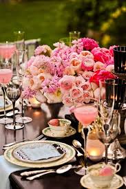Black And Rose Gold Table Setting I Spy With My Salad Eyes Beautiful Table Settings Flower Decorations Wedding Table