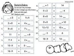 Your Students Will Feel Like Doctors Or Nurses When They Complete This Balancing Equations Activity This Is A Basic Balancing Equations First Grade Math Math