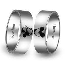 Robot Check Ring For Boyfriend Rings For Men Wedding Rings