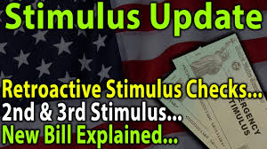 Finally Second Stimulus Check Announced Retroactive Stimulus Checks Youtube