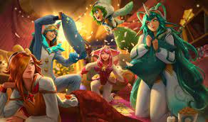 Pajama Guardians: Lux, Ezreal, Miss Fortune, Soraka and Lulu's onesies -  The Rift Herald