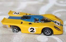 Aurora Afx Porsche 917 2 Yellow Blue Vintage Ho Slot Car Lighted Ho Slot Cars Porsche 917 Slot Cars