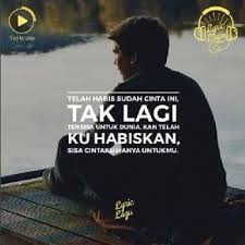 Dan tlah habis sudah cinta ini. Dp Bbm Lirik Lagu Surat Cinta Untuk Starla Rayban Wayfarer Mens Sunglasses Men