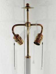 Klassizistische Kpm Berlin Porzellan Messing Stehlampe Nach Karl