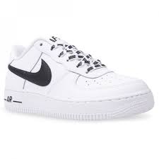 Black Nike Air Forces With White Tick Nike Sportswear Air Force 1 Grade School Nike Nike Air Force Nike Air